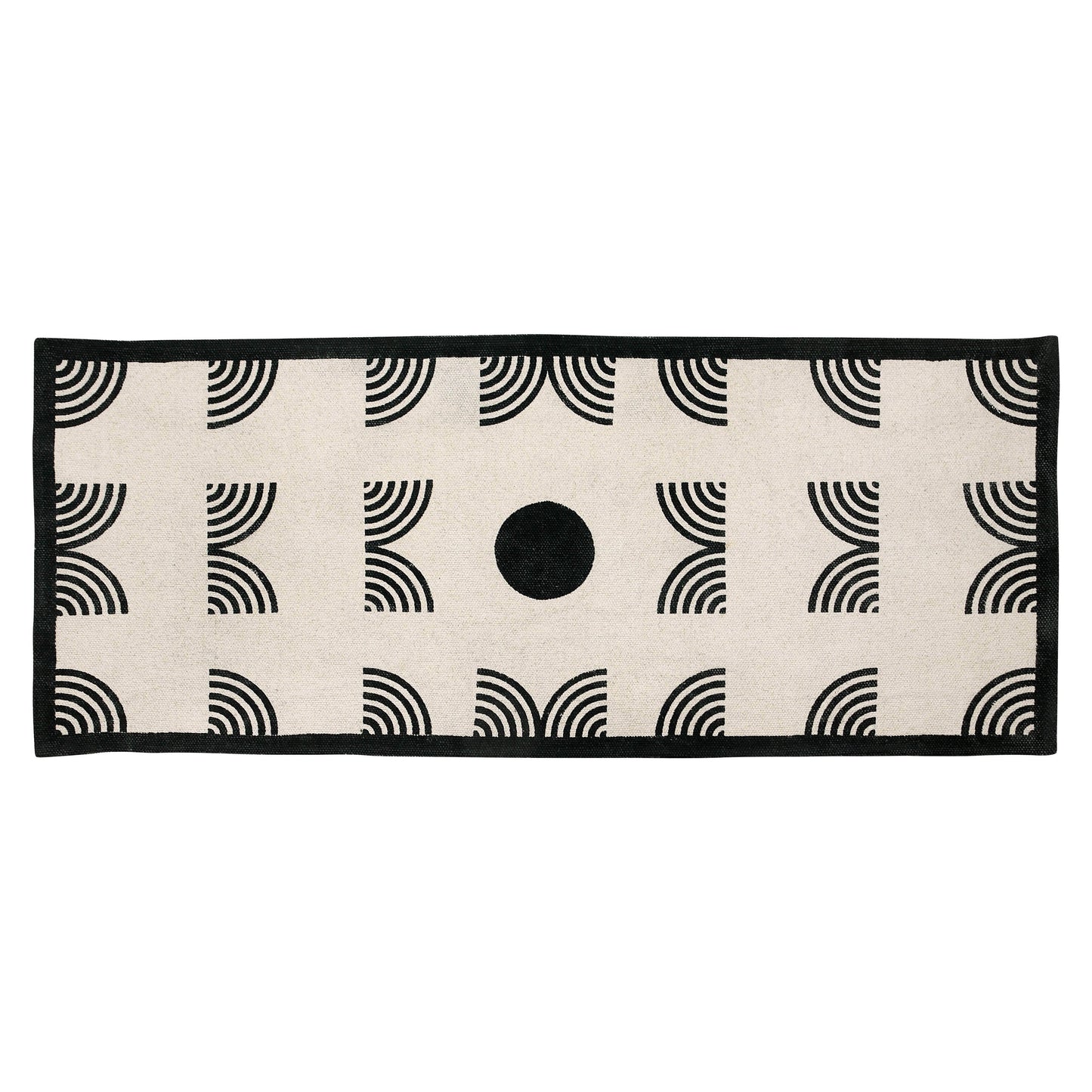 Noir Celestial Boho Runner Rug- 24 x 60 Inches