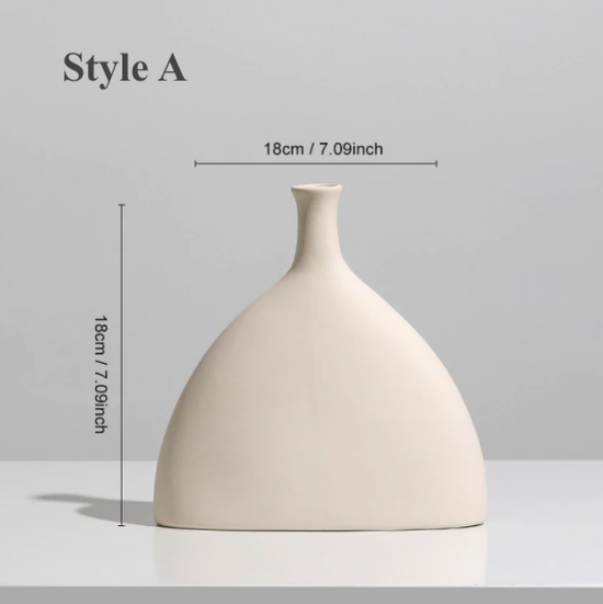 Nordic Minimalist Ceramic Flower Vase